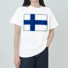 お絵かき屋さんのフィンランドの国旗 Heavyweight T-Shirt