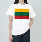 お絵かき屋さんのリトアニアの国旗 ヘビーウェイトTシャツ