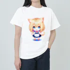 KAZAHANAの8-BITnekomimiMaid ヘビーウェイトTシャツ