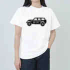 QUQU_WORKSのノーラングラーノーライフ ジープ ブラック Heavyweight T-Shirt