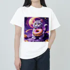 メロンパン猫の土星でドーナツ食べたい Heavyweight T-Shirt