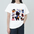 黒パグ🖤Black Pug laboratory🖤のFantasy Pugs series ヘビーウェイトTシャツ