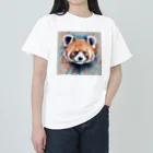 WithRedPandaの水彩風レッサーパンダ Heavyweight T-Shirt