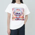 dreamy-designのLOVE&PEACE　シロテナガザルくん ヘビーウェイトTシャツ