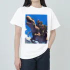 AQUAMETAVERSEの地球環境を守る恐竜と共に　なでしこ1478 ヘビーウェイトTシャツ