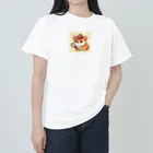 獣医学生の高橋さんの探偵！もちもちコーギー ヘビーウェイトTシャツ