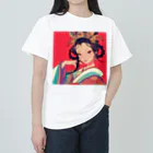 AQUAMETAVERSEの錦絵の微笑 Marsa 106 ヘビーウェイトTシャツ