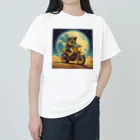 shime_savaの月面バイク乗り ヘビーウェイトTシャツ