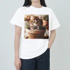 yuo1040yamato Soraの初めて作りました 猫さん ヘビーウェイトTシャツ