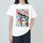 絵描き ひろみるん♪ オリジナル アートグッズSHOPのおとな女子イラスト Heavyweight T-Shirt