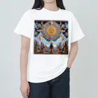 MKTU51の月　太陽　大地への祈り3 ヘビーウェイトTシャツ