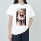 美少女学院の金髪美少女　七海ちゃんメイド Heavyweight T-Shirt