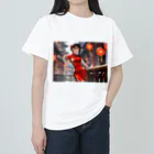 HokutoKenのチャイナ服少女 Heavyweight T-Shirt