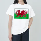 お絵かき屋さんのウェールズの旗 ヘビーウェイトTシャツ