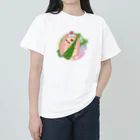 さちあきのおみせの季節のちまきハリネズミ ヘビーウェイトTシャツ