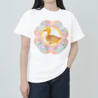 パステル夢アート・まんだらやのパステル夢アート鴨comoちゃん Heavyweight T-Shirt