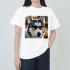 naftethのスパイ犬コードネームハスキー ヘビーウェイトTシャツ