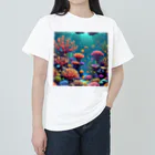 asuto_20のローポリ風サンゴ ヘビーウェイトTシャツ