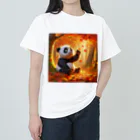 アニマルホビーズの紅葉狩りパンダ Heavyweight T-Shirt