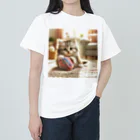 TomaTracksのふわふわ子ネコ Heavyweight T-Shirt