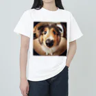 mermaidのcollie Heavyweight T-Shirt