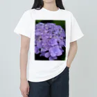 yurisacinの紫陽花（紫） ヘビーウェイトTシャツ