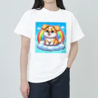 Minoyaの雲に乗った犬 Heavyweight T-Shirt