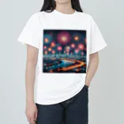 blueショップの美しい打ち上げ花火 ヘビーウェイトTシャツ