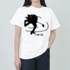 B-catのゴルフ猫 ヘビーウェイトTシャツ