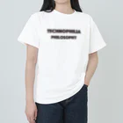 technophilia philosophyのブランドロゴ ヘビーウェイトTシャツ