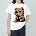 tarutaru shopの泣き虫 くまたん Heavyweight T-Shirt