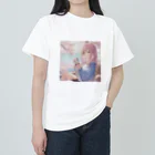 CAT WARのネコと花見 ヘビーウェイトTシャツ