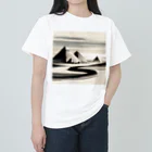 Hey和のピラミッド　世界遺産　日本風 ヘビーウェイトTシャツ