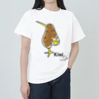 JyaBirdの走るキーウィ Heavyweight T-Shirt