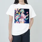 yozoraniyumeoの魔法浴衣少女 ヘビーウェイトTシャツ