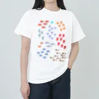 PokuStarの海の生き物の数を数える -知育- ヘビーウェイトTシャツ