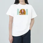 RoseTarot888ShopのGorgeous Gold Girl ヘビーウェイトTシャツ