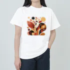 抽象画の世界の秋の落ち葉の抽象画 Heavyweight T-Shirt