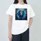 タカヤマ・サイトの青獅子の紋章・プライド　未来への勇気 ヘビーウェイトTシャツ