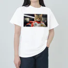 ADOのＦ１レーサー猫 Heavyweight T-Shirt