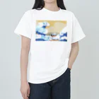 Apples_Orangesの富嶽三十六景 神奈川沖浪裏-Remix Heavyweight T-Shirt