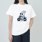 BOSATUのバイクに乗ったうさぎ Heavyweight T-Shirt