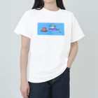 鮎は魚の子のタコとの出会い ヘビーウェイトTシャツ