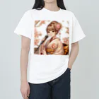 かるるんショップの桜と新人歌手と　 Heavyweight T-Shirt