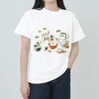 nail_aphroditeのにぎやか！朝食タイム ヘビーウェイトTシャツ