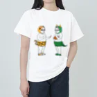 HAZZKIとお友達のいろいろのおにくちょうだい。・・・やだなぁ(おにくBOYS) ヘビーウェイトTシャツ