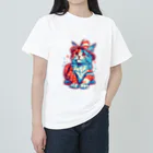 伊藤豊大の猫LOVEアメリカ　　 ヘビーウェイトTシャツ