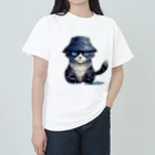 Fun_Qのバケハ猫 Heavyweight T-Shirt