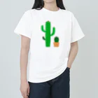 yellowgreenのサボテン　さぼてん ヘビーウェイトTシャツ