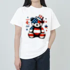 HappyFaceMarketのアメリカ独立記念日テディベア Happy 4th of July Heavyweight T-Shirt